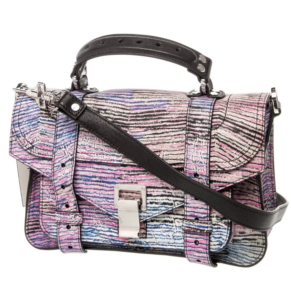 PROENZA SCHOULER Tiny PS1 Lux Satchel Limited Edition Multicolor Leather - Picture 5 of 15